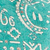 Teal Blue Abstract Printed Kurta
